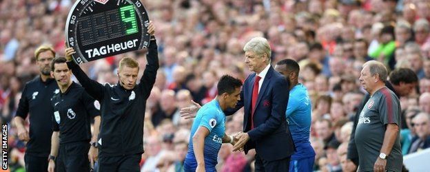 Alexis Sanchez aliondolewa na nafasi yake akaingia Alexandre Lacazette dakika ya 62