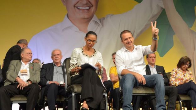 Marina Silva e Eduardo Campos em 2014