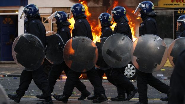 Riot police in 2011