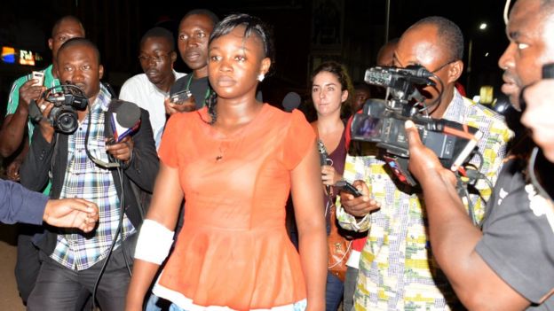 L'une des blessées lors de l'attaque de Ouagadougou.