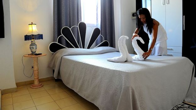 Cama en casa Airbnb