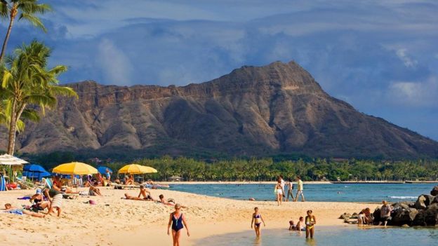 Una playa en Hawái