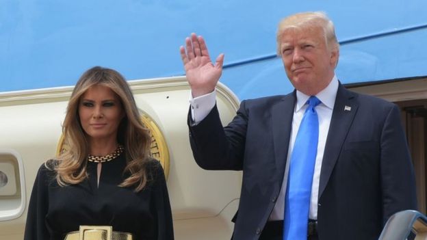 செளதியை வந்தடைந்தார் அதிபர் டிரம்ப்