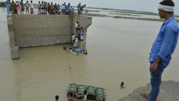 Inundaciones en Bihar, India