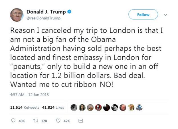Trump'ın tweet mesajı