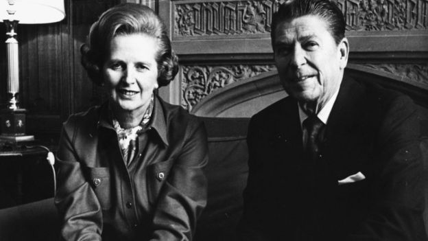 Thủ tướng Margaret Tharcher và Tổng thống Ronald Reagan