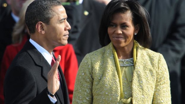 Barack Obama y Michelle Obama.