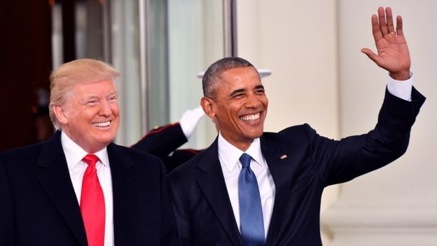 Donald Trump y Barack Obama