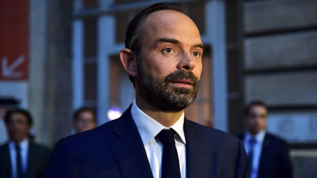 France's newly appointed Prime Minister Edouard Philippe on 15 May 2017 - the day he was named as prime minister