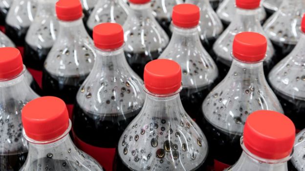 Botellas de Coca Cola.