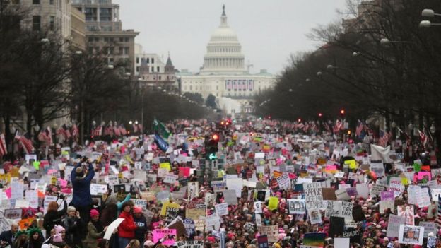 Marcha das mulheres em Washington