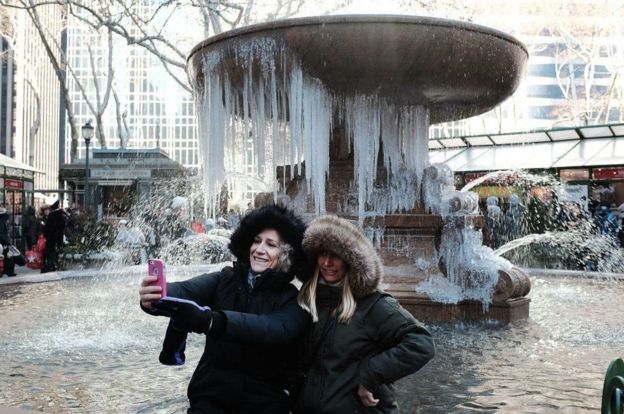 Turistas en Nueva York