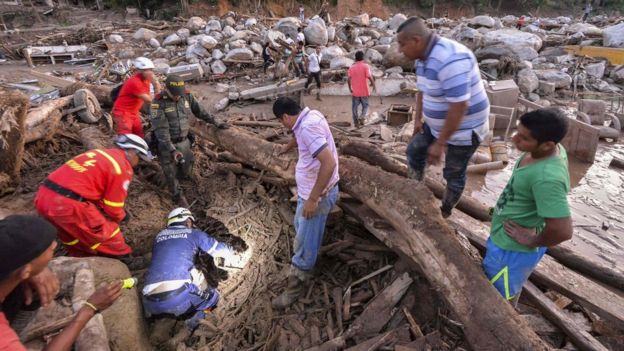 Watu 250 waangamia kwenye maporomoko ya ardhi Colombia