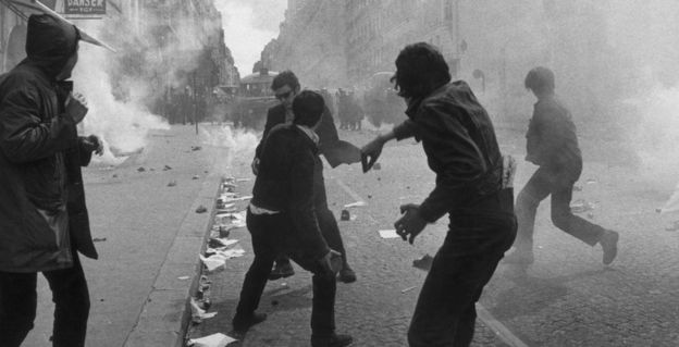 Rioting in Latin Quarter, May 1968