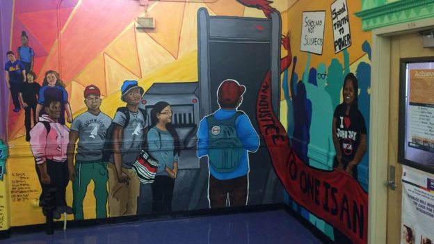 Mural en la escuela Park Slope