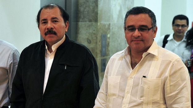 El presidente Daniel Ortega le otorgó asilo político a Funes en Nicaragua. Foto: AFP