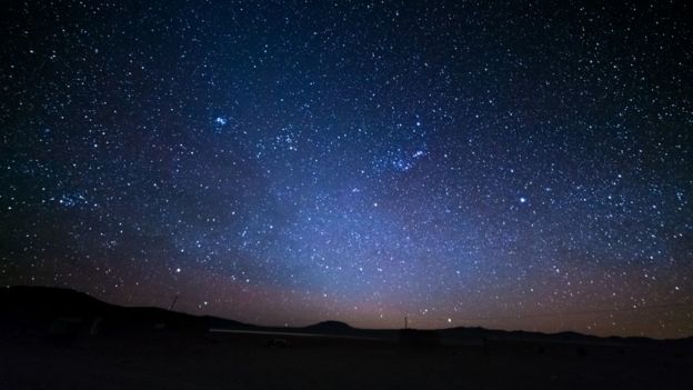 Nubes de Magallanes, vistas desde Bolivia