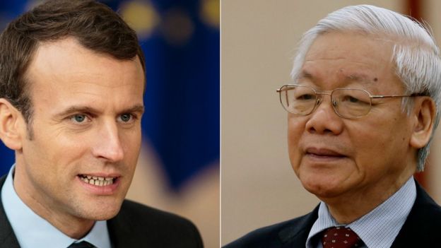 Tổng Bí thư Nguyễn Phú Trọng thăm chính thức Cộng hòa Pháp theo lời mời của Tổng thống Pháp Emmanuel Macron