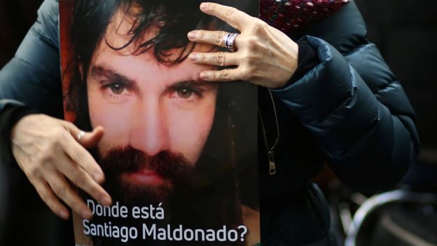 Protesta en Argentina por Maldonado