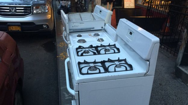 Estufas en las calles de Nueva York