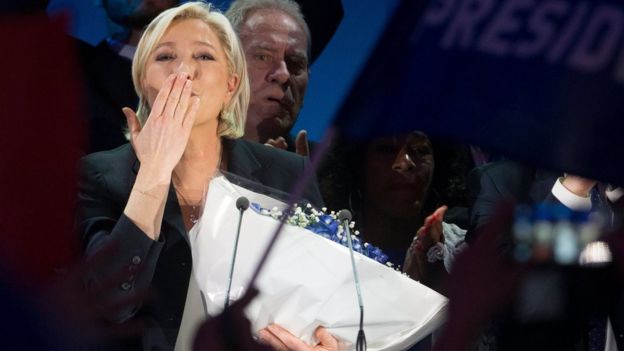 French Presidential candidate Marine Le Pen