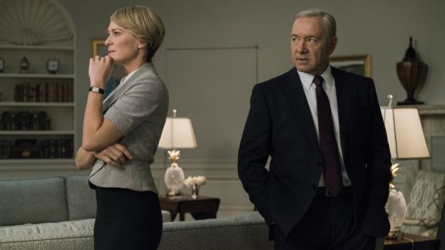 Robin Wright and Kevin Spacey in House of Cards