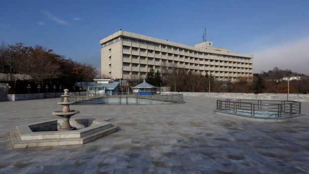 View of the Intercontinental Hotel in Kabul, Afghanistan, January 25, 2016.