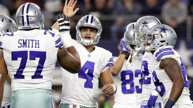 Wachezaji wa timu ya Dallas Cowboy