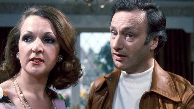 Penelope Keith and Paul Eddington in the BBC TV series The Good Life