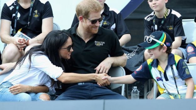 Prince Harry and Meghan Markle at the Invictus Games