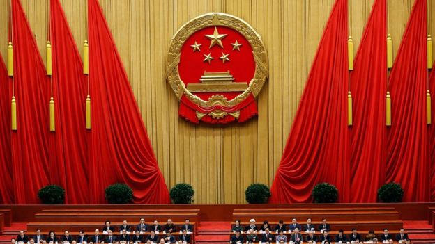 Os deputados do Partido Comunista no congresso do partido em Pequim, em 2013