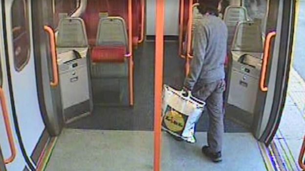 Hassan's bomb carried onto a train in a supermarket bag