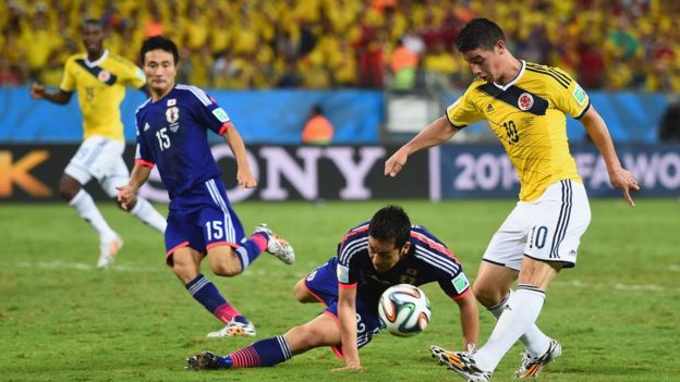 Colombia vs. Japón.