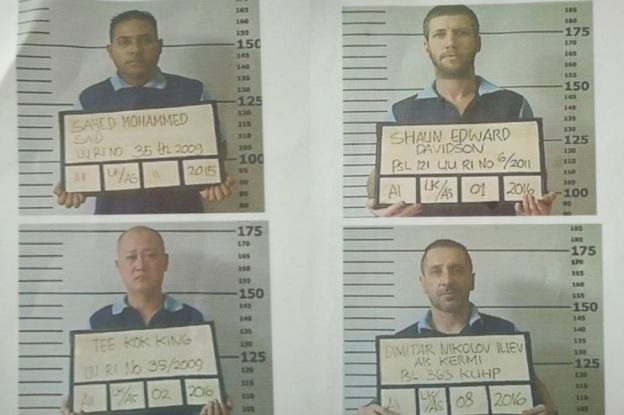 Fotografias dos quatro fugitivos