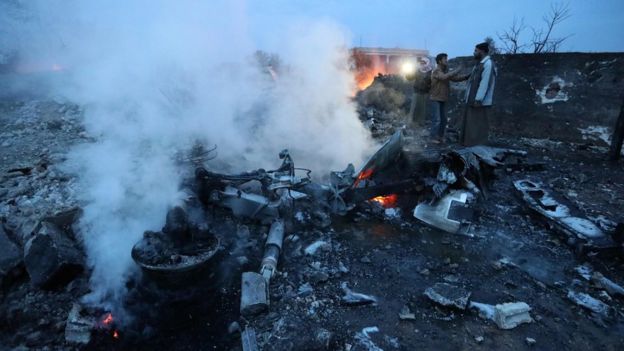 Suriye'de düşürülen Sukhoi-25 uçağına ait olduğu söylenen görüntüler