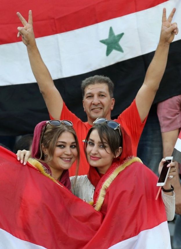 زنان سوری در ورزشگاه آزادی