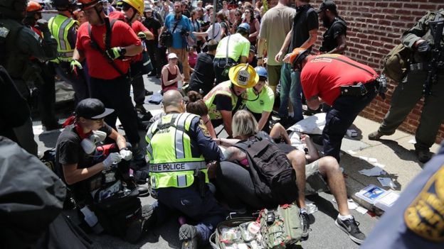 atropelamento em Charlottesville