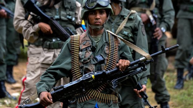 Un soldado venezolano.