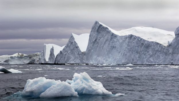 Icebergs en Dinamarca.