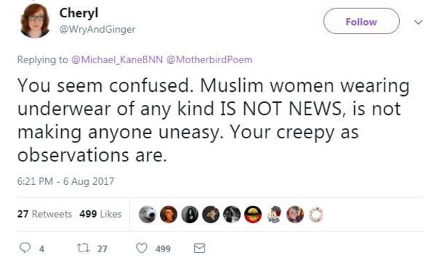 Photo of tweet by Cheryl which says