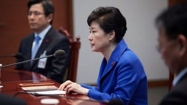 Baarlamaanka ayaa u codeeyey in Park Geun-hye dacwad lagu soo oogo