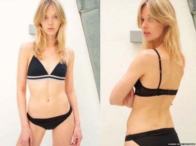 Ulrikke Hoyer đăng những bức ảnh này trên mạng xã hội cho thấy kích thước của mình