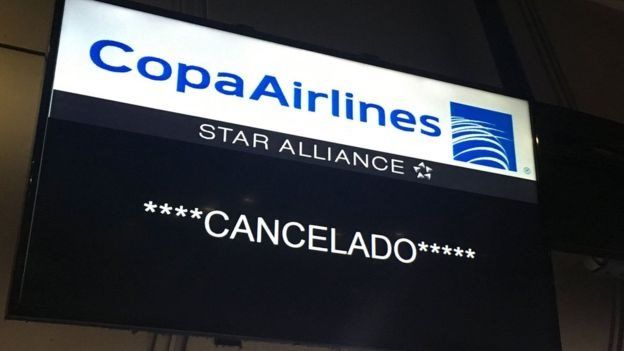Vuelo cancelado de Copa