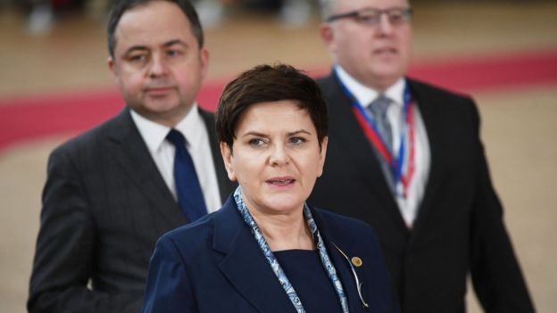 Beata Szydlo at summit