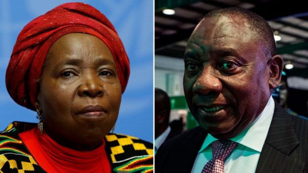 Kuna ushindani mkali kati ya Nkosazana Dlamini-Zuma na Cyril Ramaphosa