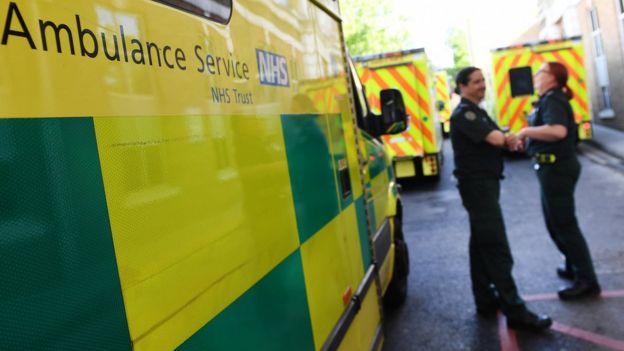 Ambulancias del servicio NHS