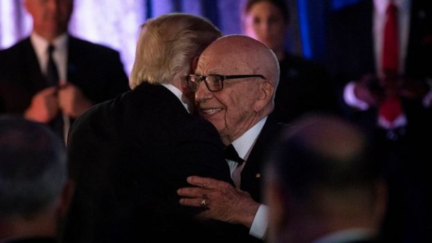 MrTrump met with Mr Murdoch in New York in May 2017