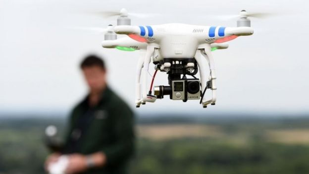 a drone in flight