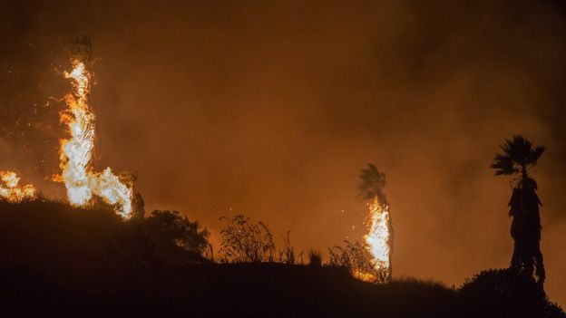 Incendios en el sur de California