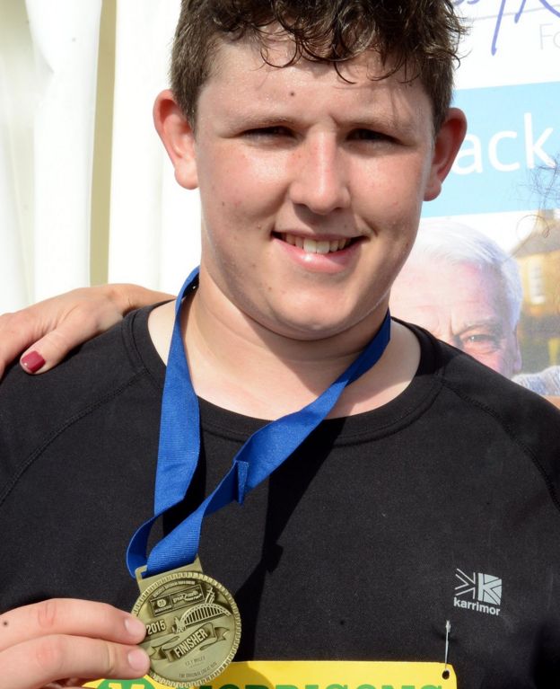 Liam Curry after the Great North Run 2015